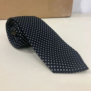 Donald Trump Signature Collection Classic Black & White Patterned Tie 100% Silk